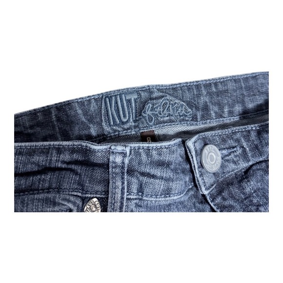 Kut from the Kloth Jeans Womens 8 Bootcut Dark Wash Flap Pocket Stretch Denim - Picture 3 of 10